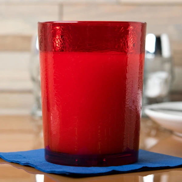 Cambro D14156 Del Mar 14 Oz. Ruby Red Customizable SAN Plastic Tumbler - 36/Case 5 Cambro D14156 Del Mar 14 Oz. Ruby Red Customizable SAN Plastic Tumbler - 36/Case - Image 3