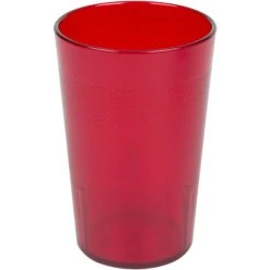 Alternative view of Cambro 1200P2156 Colorware 12.6 Oz. Ruby Red Customizable SAN Plastic Tumbler - 24/Case