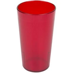 Alternative view of Cambro 1200P156 Colorware 12.6 Oz. Ruby Red Customizable SAN Plastic Tumbler - 72/Case
