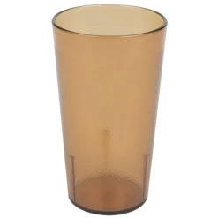 Alternative view of Cambro 1200P153 Colorware 12.6 Oz. Amber Customizable SAN Plastic Tumbler - 72/Case
