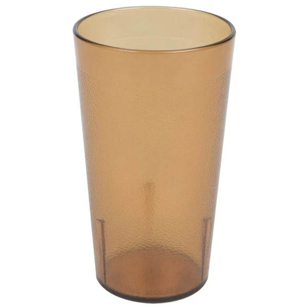 Cambro 1200P2153 Colorware 12.6 Oz. Amber Customizable SAN Plastic Tumbler - 24/Case 4 Cambro 1200P2153 Colorware 12.6 Oz. Amber Customizable SAN Plastic Tumbler - 24/Case - Image 2