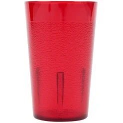 Alternative view of Cambro 500P156 Colorware 5.2 Oz. Ruby Red Customizable SAN Plastic Tumbler - 72/Case