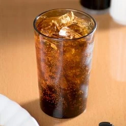 Cambro 950P2153 Colorware 9.8 Oz. Amber Customizable SAN Plastic Tumbler - 24/Case