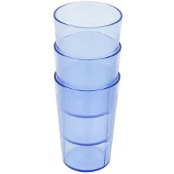 Cambro 800P401 Colorware 7.8 Oz. Slate Blue Customizable SAN Plastic Tumbler - 72/Case -Acopa Shop 894030