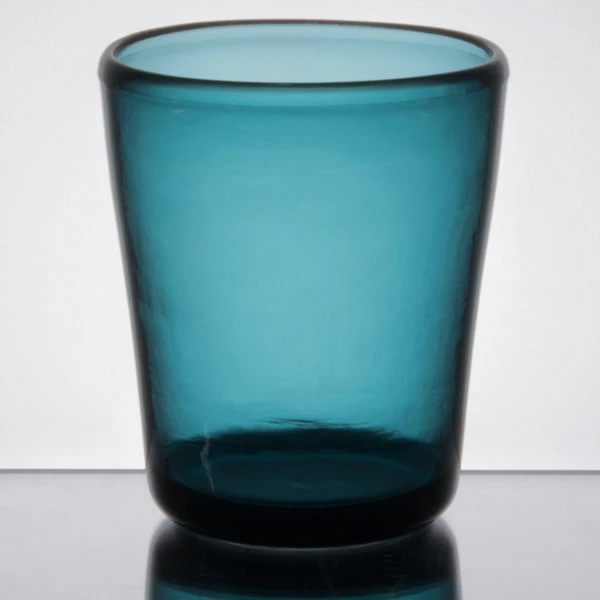 Carlisle MIN544015 Mingle 12 Oz. Teal Tritan Plastic Double Rocks / Old Fashioned Glass - 12/Case 5 Carlisle MIN544015 Mingle 12 Oz. Teal Tritan Plastic Double Rocks / Old Fashioned Glass - 12/Case - Image 3
