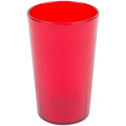 Alternative view of Cambro 950P156 Colorware 9.8 Oz. Ruby Red Customizable SAN Plastic Tumbler - 72/Case