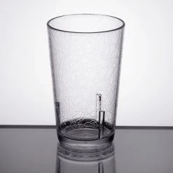 Alternative view of Cambro D8152 Del Mar 8 Oz. Clear Customizable SAN Plastic Tumbler - 36/Case