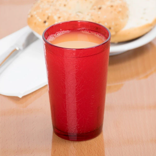 Cambro D8156 Del Mar 8 Oz. Ruby Red Customizable SAN Plastic Tumbler - 36/Case 5 Cambro D8156 Del Mar 8 Oz. Ruby Red Customizable SAN Plastic Tumbler - 36/Case - Image 3