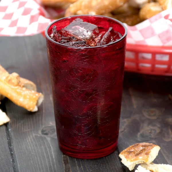 Cambro D8156 Del Mar 8 Oz. Ruby Red Customizable SAN Plastic Tumbler - 36/Case 3 Cambro D8156 Del Mar 8 Oz. Ruby Red Customizable SAN Plastic Tumbler - 36/Case