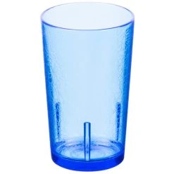 Alternative view of Cambro D12608 Del Mar 12 Oz. Sapphire Blue Customizable SAN Plastic Tumbler - 36/Case