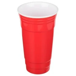 Alternative view of GET Enterprises GET SC-32-R To-Go 32 Oz. Red Customizable Plastic Reusable Tumbler - 24/Case