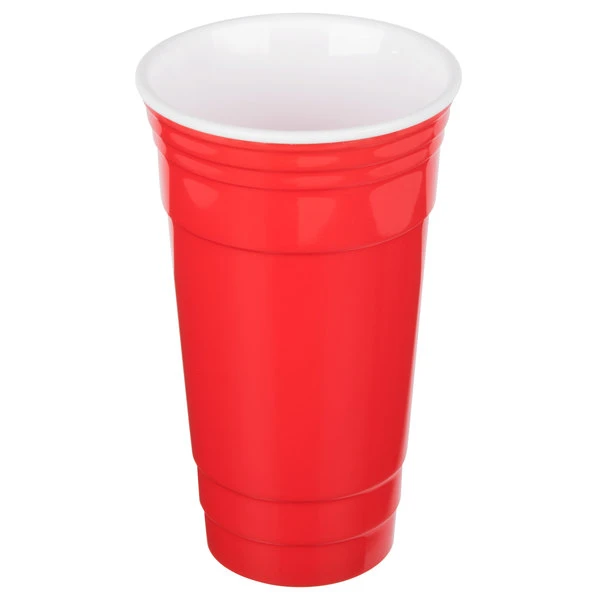 GET Enterprises GET SC-32-R To-Go 32 Oz. Red Customizable Plastic Reusable Tumbler - 24/Case 4 GET Enterprises GET SC-32-R To-Go 32 Oz. Red Customizable Plastic Reusable Tumbler - 24/Case - Image 2