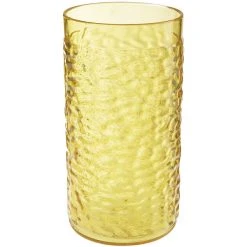 GET Enterprises GET 3316-Y Waikiki 16 Oz. Yellow Customizable SAN Plastic Hammered Tumbler - 72/Case