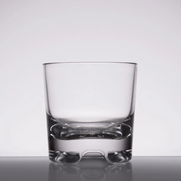 GET Enterprises GET SW-1423-1-SAN-CL Roc N' Roll 9 Oz. Customizable SAN Plastic Rocks / Old Fashioned Glass - 24/Case 4 GET Enterprises GET SW-1423-1-SAN-CL Roc N' Roll 9 Oz. Customizable SAN Plastic Rocks / Old Fashioned Glass - 24/Case - Image 2