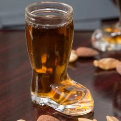 Stolzle 09735/188047 Biersiefel 1 Oz. Beer Boot / Shot Glass - 12/Case